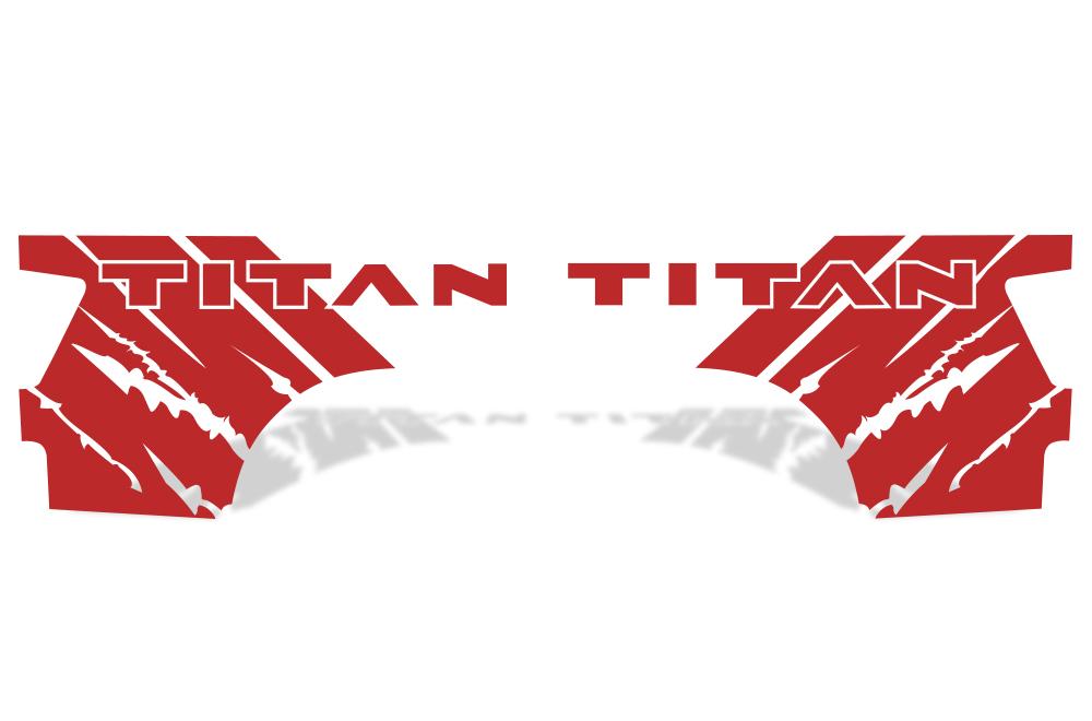 Nissan Titan Quarter Panel Vinyl Wrap (2004-2013) Titan-Rip - RacerX Customs