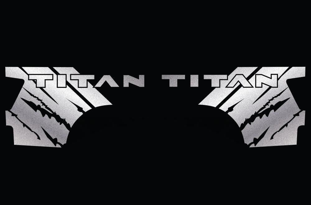 Nissan Titan Quarter Panel Vinyl Wrap (2004-2013) Titan-Rip - RacerX Customs