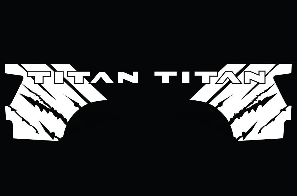 Nissan Titan Quarter Panel Vinyl Wrap (2004-2013) Titan-Rip - RacerX Customs