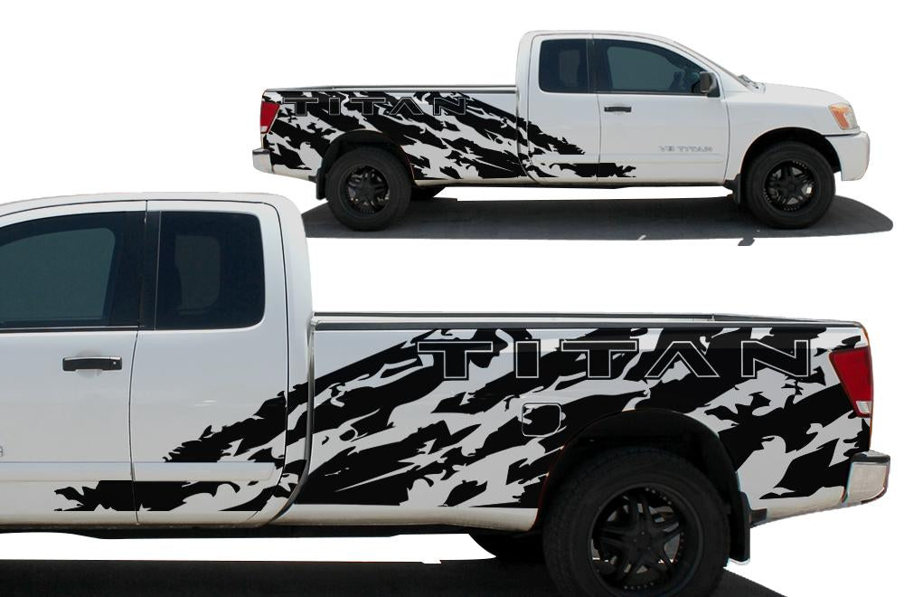 Nissan Titan Vinyl Wrap Kit (2004-2013) Shred - RacerX Customs