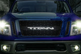 Titan Grille ('16-'19) Black Steel, TITAN with X-Lite LED