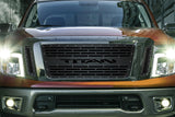 Titan Grille ('16-'19) Black Steel, TITAN with No Underlay