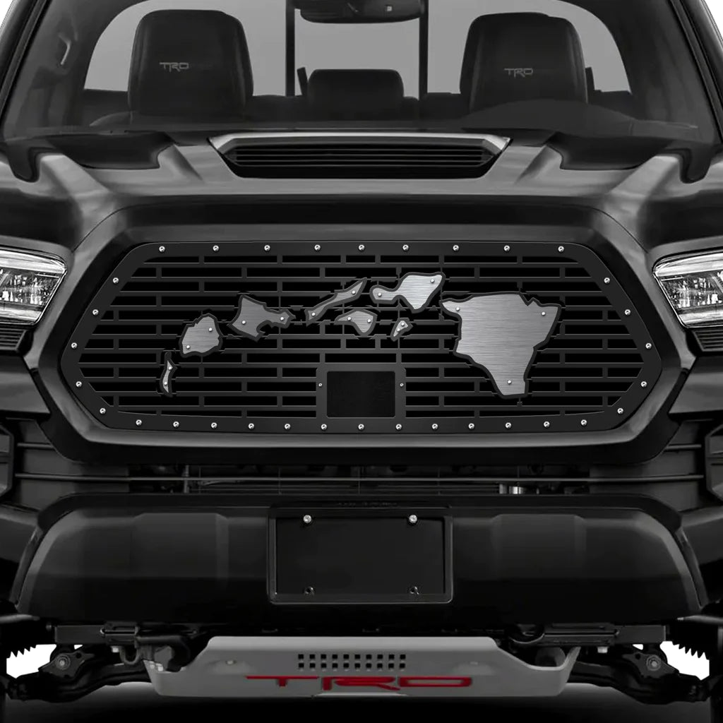 Toyota Tacoma Steel Grille  ('18-'23) - HAWAII w/ SS + Acrylic Underlay
