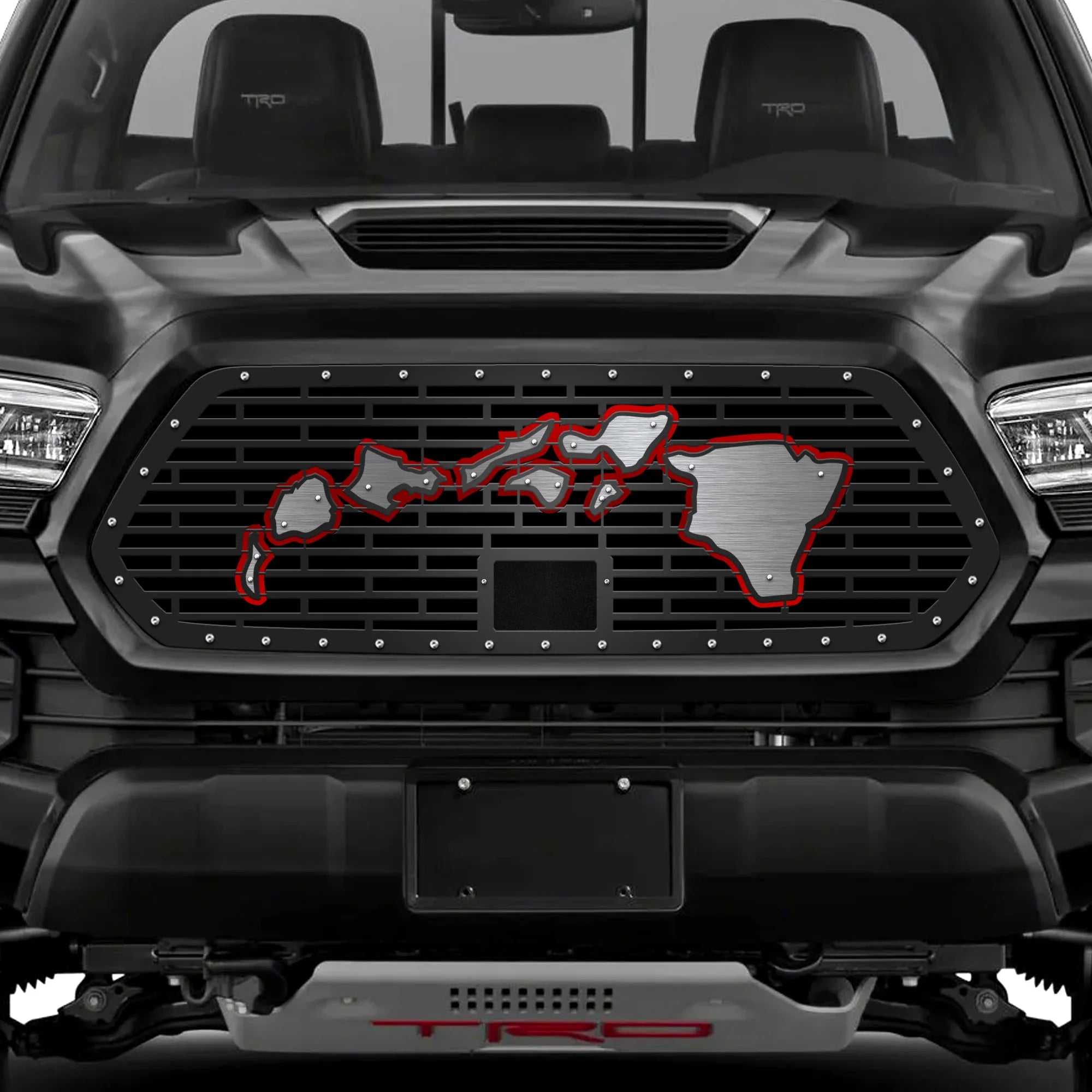 Toyota Tacoma Steel Grille  ('18-'23) - HAWAII w/ SS + Acrylic Underlay