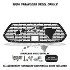 Toyota Tacoma Steel Grille  ('18-'23) - HAWAII w/ SS + Acrylic Underlay