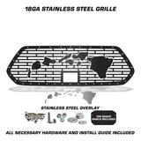 Toyota Tacoma Steel Grille  2018-2022 - HAWAII w/ SS + Acrylic Underlay