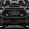 Toyota Tacoma Grille w/ Spot, Flood LED Pods, Stainless Steel Outlined TRD ('18-'23)