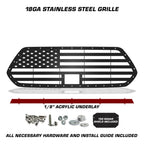 Toyota Tacoma Steel Grille ('18-'23) Thin Red Line