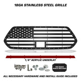 Toyota Tacoma Steel Grille ('18-'23) Thin Red Line