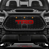 Toyota Tacoma Grille with Amber Raptor Lights & Red TRD ('18-'22)