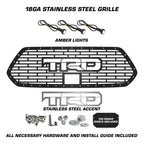 Toyota Tacoma Grille w/ Raptor Lights & Stainless Steel Outlined TRD ('18-'23)