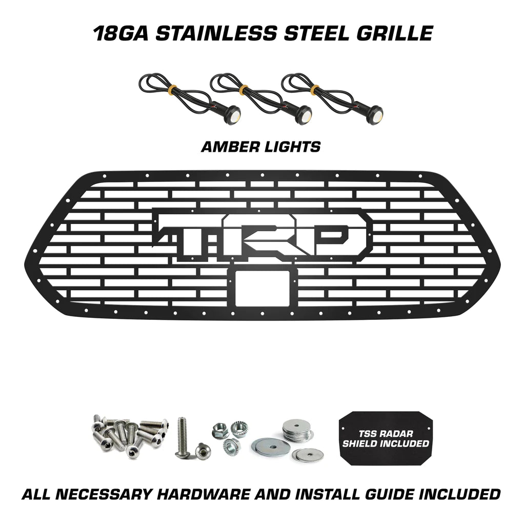 Toyota Tacoma Grille with Amber Raptor Lights & TRD Logo ('18-'23)