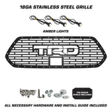 Toyota Tacoma Grille with Amber Raptor Lights & TRD Logo ('18-'22)