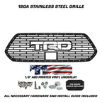 Toyota Tacoma Steel Grille with USA-TRD Logo ('18-'23)
