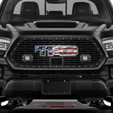 Toyota Tacoma Grille w/ Spot, Flood, LED Pods & Stainless Steel Outlined USA-TRD (2018-2022)