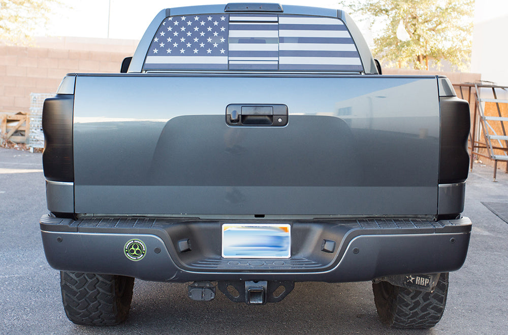 Toyota Tundra Rear Window Decal Graphics (2007-2013) SUBDUED - RacerX Customs