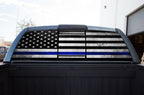 Toyota Tundra Rear Window Decal Graphics (2007-2013) THIN BLUE LINE - RacerX Customs