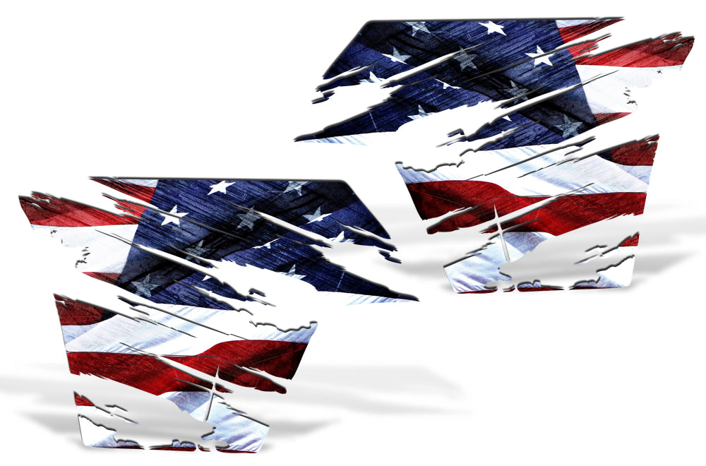 Toyota Tundra Quarter Panel Graphics (2007-2013) AMERICAN FLAG - RacerX Customs
