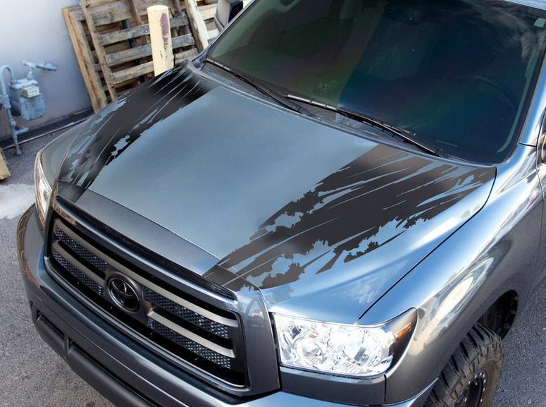 Toyota Tundra Hood Wrap - Vinyl - Torn (2007-2013) - RacerX Customs