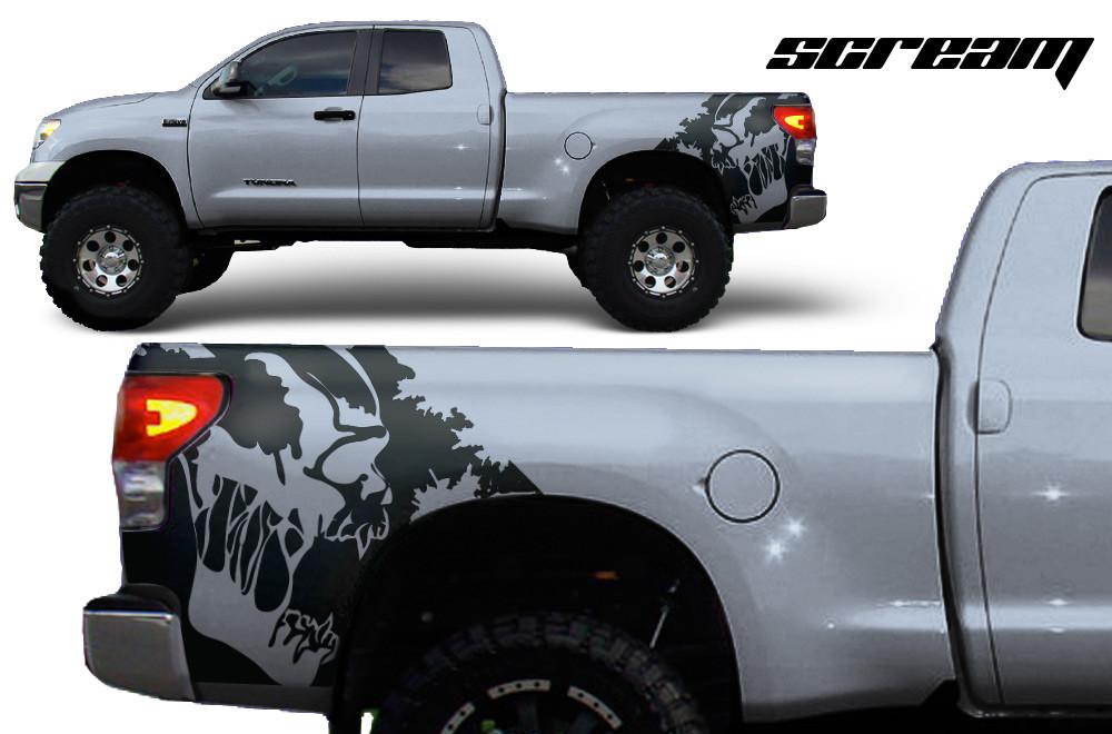 Toyota Tundra Wrap Kit - Quarter Panel Vinyl - Scream (2007-2013) - RacerX Customs