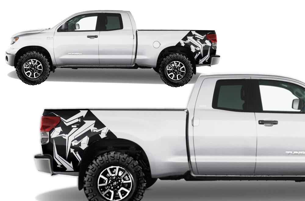 Toyota Tundra Wrap Kit - Quarter Panel Vinyl - Arrows (2007-2013) - RacerX Customs
