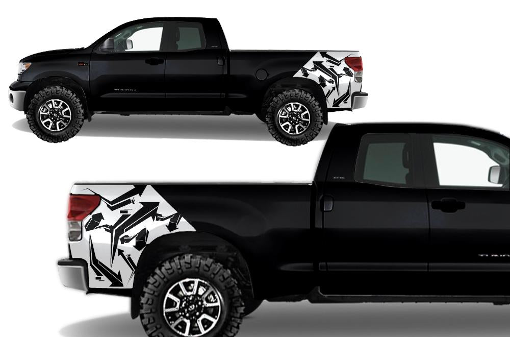 Toyota Tundra Wrap Kit - Quarter Panel Vinyl - Arrows (2007-2013) - RacerX Customs