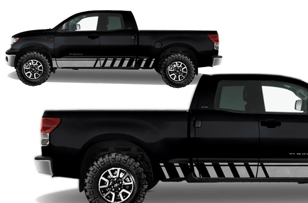 Toyota Tundra Rocker Panel Wrap Kit - Strobe (2007-2013) - RacerX Customs