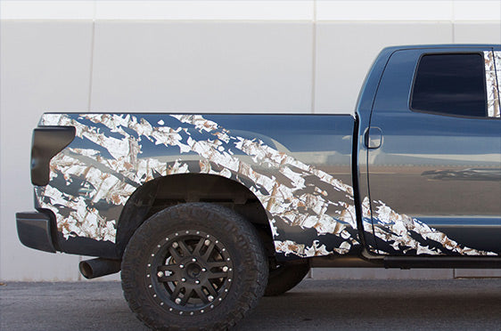 Toyota Tundra Double-Cab Graphics (2007-2013) FROZEN TUNDRA CAMO - RacerX Customs