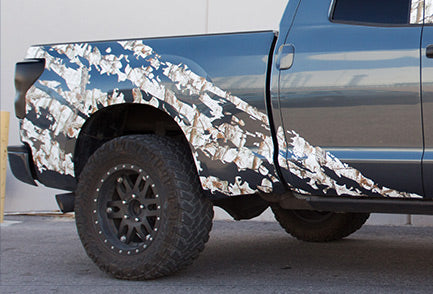 Toyota Tundra Double-Cab Graphics (2007-2013) FROZEN TUNDRA CAMO - RacerX Customs