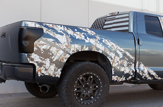 Toyota Tundra Double-Cab Graphics (2007-2013) FROZEN TUNDRA CAMO - RacerX Customs