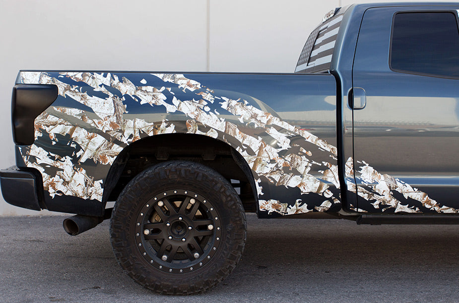 Toyota Tundra Double-Cab Graphics (2007-2013) FROZEN TUNDRA CAMO - RacerX Customs