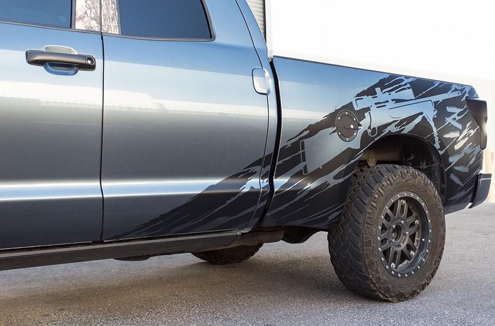 Toyota Tundra Wrap Kit - Vinyl - Sniper (2007-2013) Double-Cab - RacerX Customs