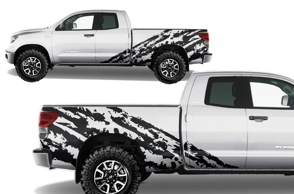 Toyota Tundra Wrap Kit - Vinyl - Shred (2007-2013) Double-Cab - RacerX Customs