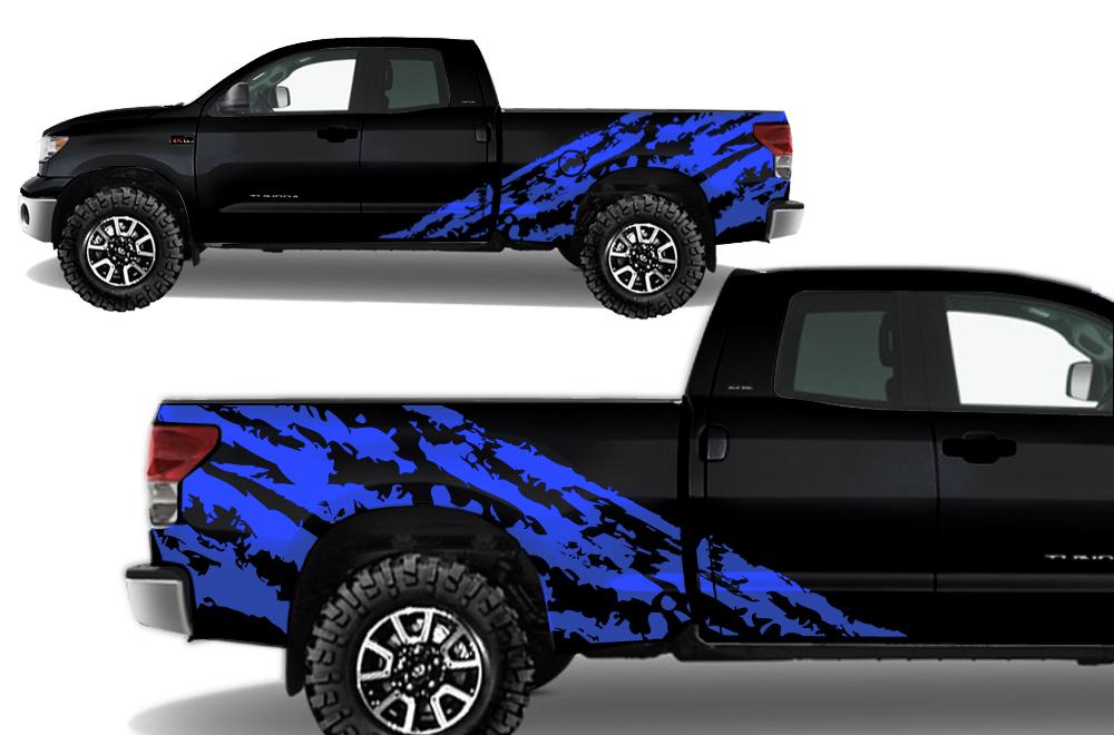 Toyota Tundra Wrap Kit - Vinyl - Shred (2007-2013) Double-Cab - RacerX Customs