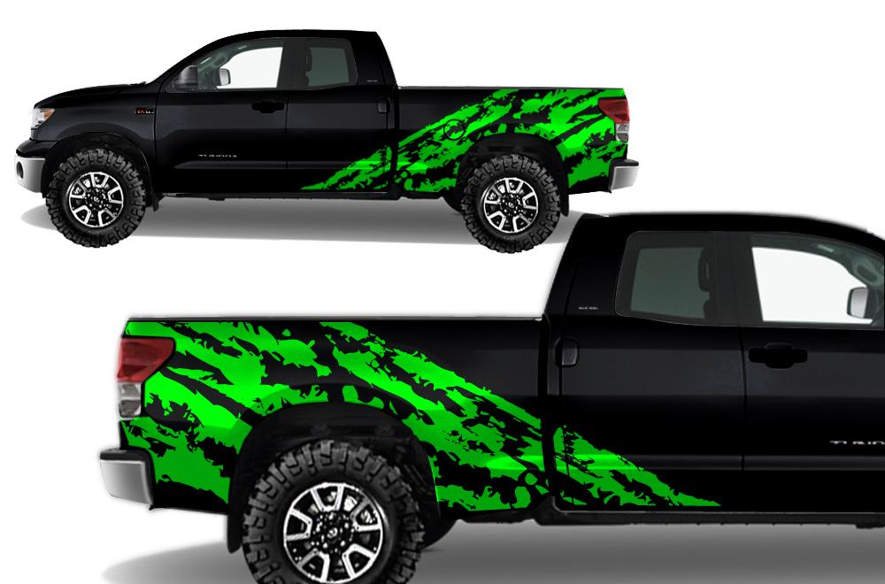 Toyota Tundra Wrap Kit - Vinyl - Shred (2007-2013) Double-Cab - RacerX Customs