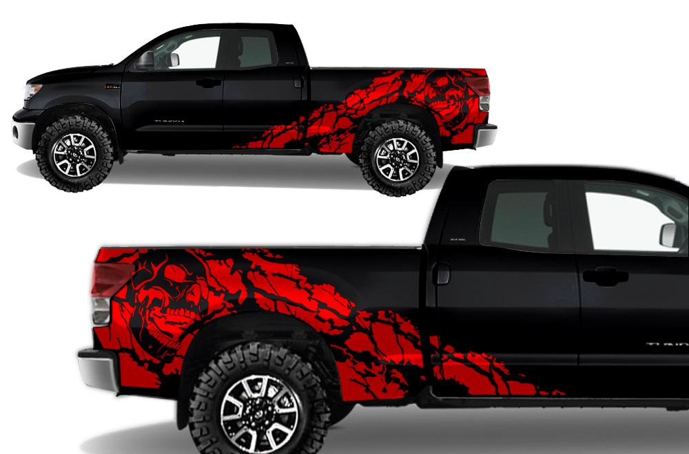 Toyota Tundra Wrap Kit - Vinyl - Nightmare (2007-2013) Double-Cab - RacerX Customs