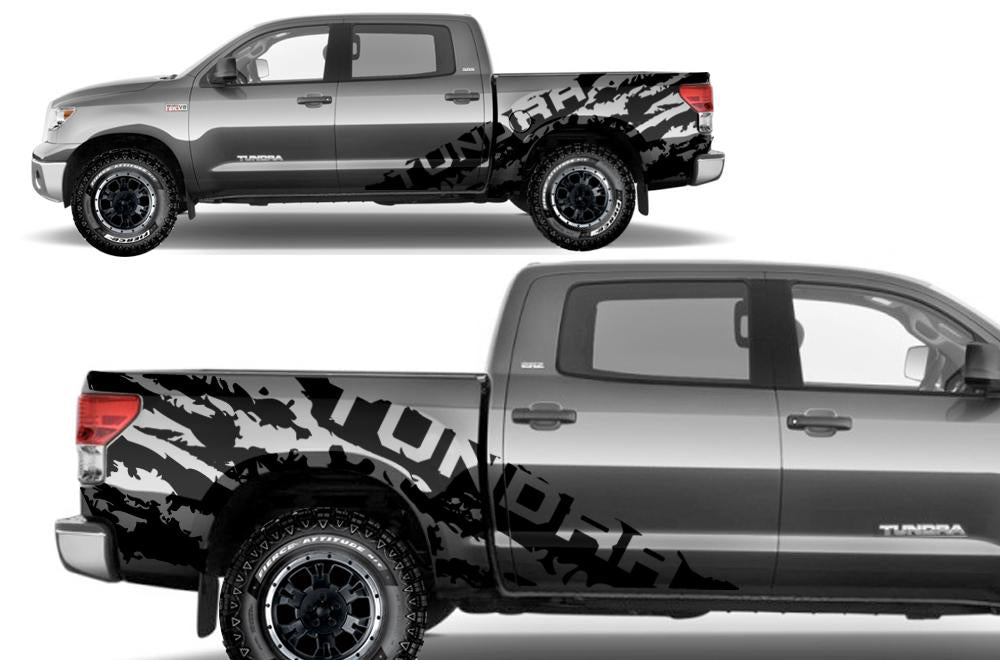 Toyota Tundra Wrap Kit - Vinyl - TUNDRA Shred (2007-2013) CrewMax - RacerX Customs