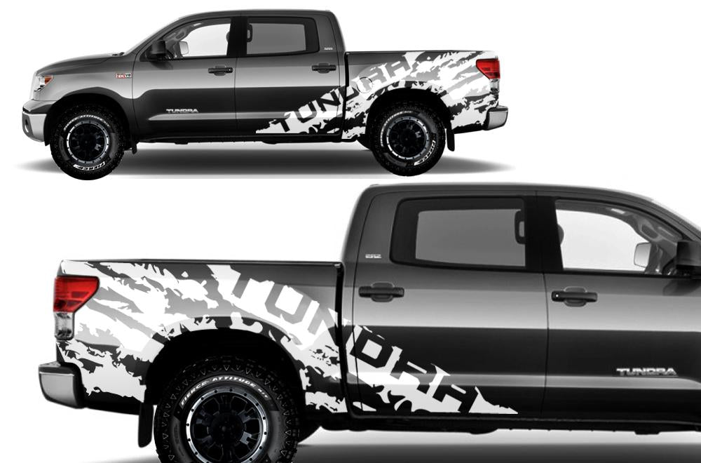 Toyota Tundra Wrap Kit - Vinyl - TUNDRA Shred (2007-2013) CrewMax - RacerX Customs