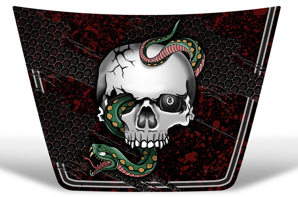 Toyota Tundra Hood Graphics (2014-2018) SNAKE & SKULL - RacerX Customs