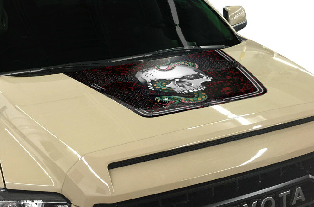 Toyota Tundra Hood Graphics (2014-2018) SNAKE & SKULL - RacerX Customs