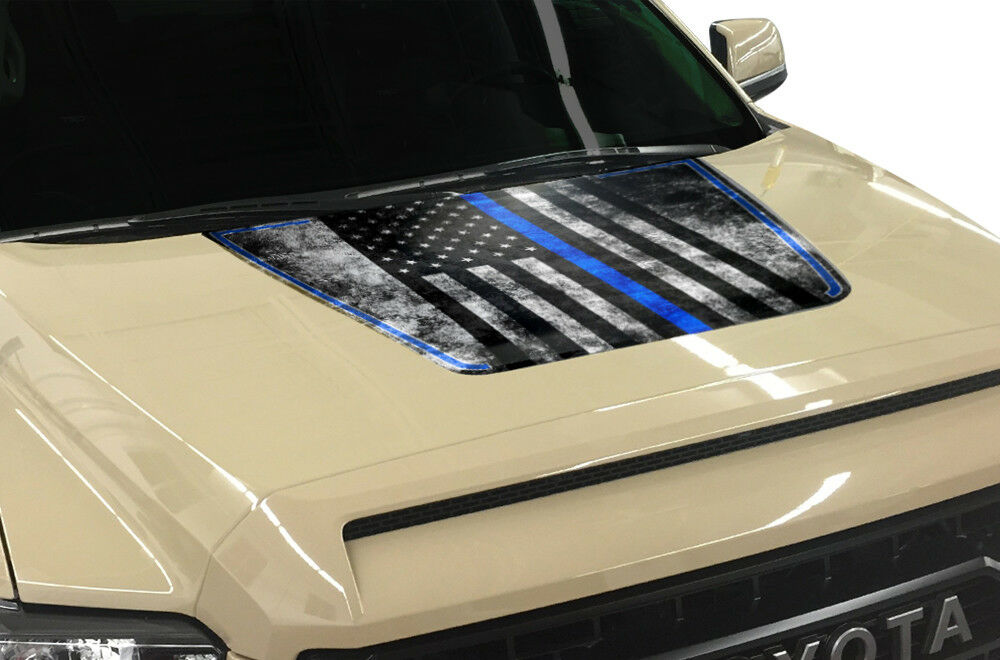 Toyota Tundra Hood Graphics (2014-2018) THIN BLUE LINE - RacerX Customs