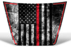 Toyota Tundra Hood Graphics (2016-2018) THIN RED LINE - RacerX Customs
