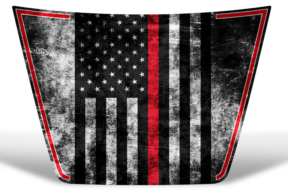 Toyota Tundra Hood Graphics (2016-2018) THIN RED LINE - RacerX Customs