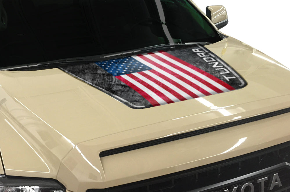 Toyota Tundra Hood Graphics (2014-2018) TUNDRA USA - RacerX Customs