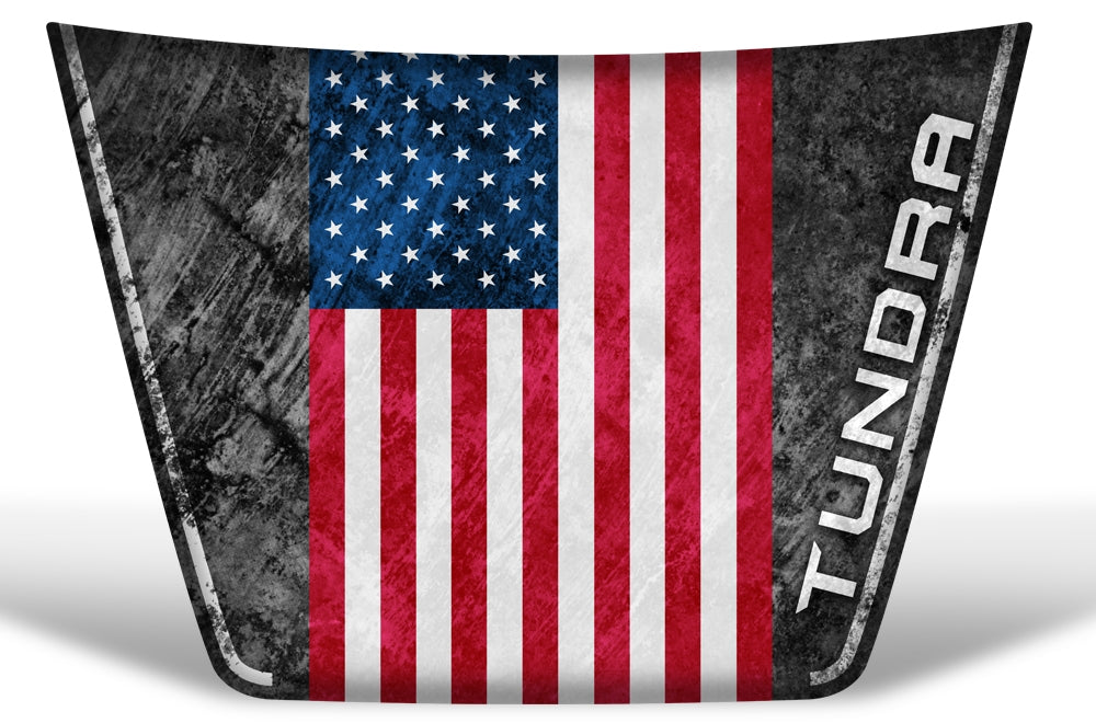 Toyota Tundra Hood Graphics (2014-2018) TUNDRA USA - RacerX Customs
