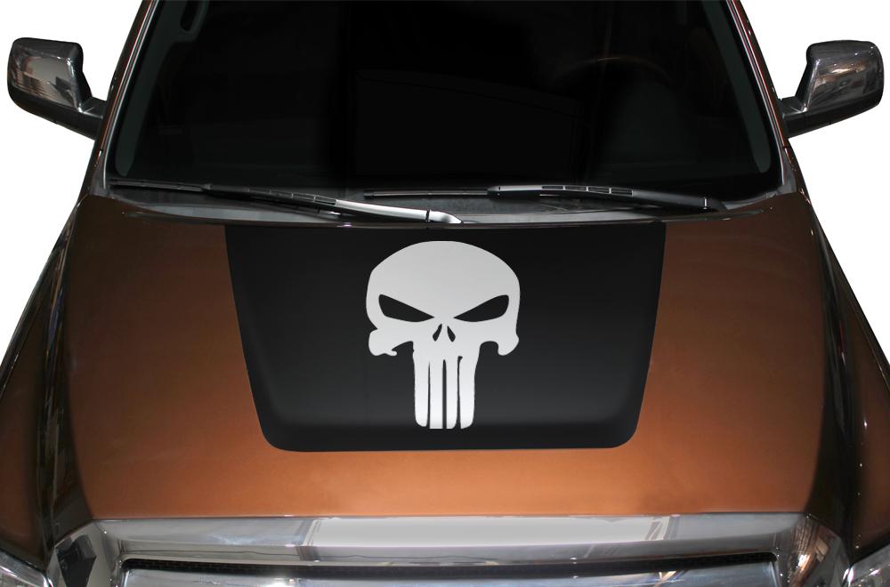 Toyota Tundra Hood Wrap - Vinyl - Punisher (2014-2018) - RacerX Customs