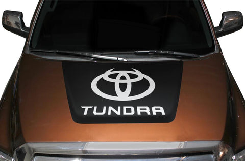 Toyota Tundra Hood Wrap - Vinyl - TUNDRA Logo (2014-2018) - RacerX Customs