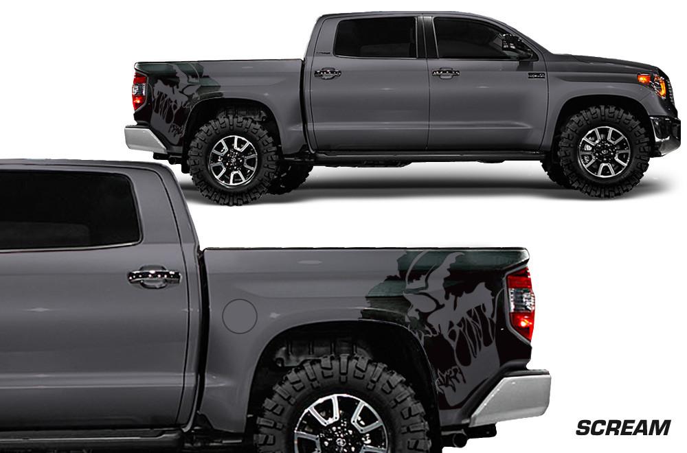 Toyota Tundra Wrap Kit - Quarter Panel Vinyl - Scream (2014-2018) - RacerX Customs