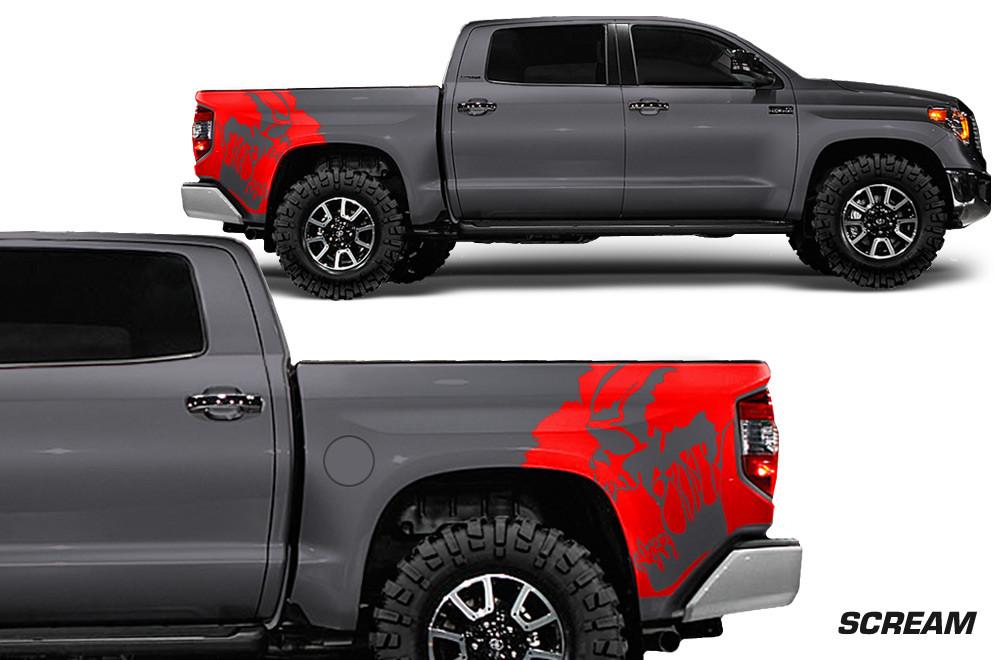 Toyota Tundra Wrap Kit - Quarter Panel Vinyl - Scream (2014-2018) - RacerX Customs