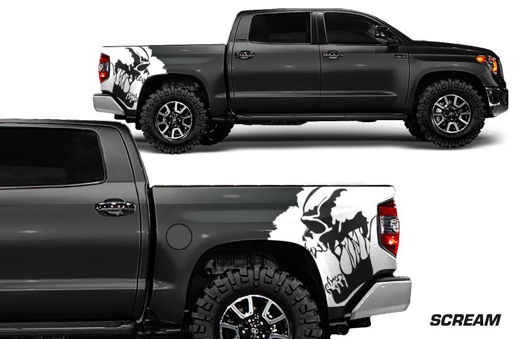 Toyota Tundra Wrap Kit - Quarter Panel Vinyl - Scream (2014-2018) - RacerX Customs